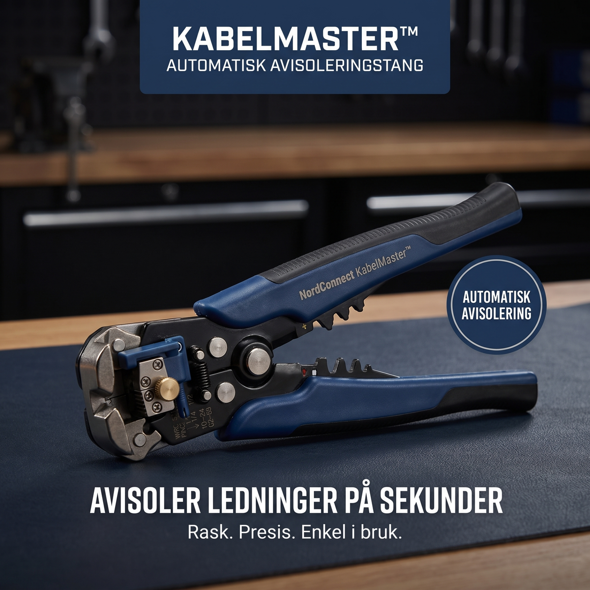 KabelMaster™ – Automatisk Avisoleringstang