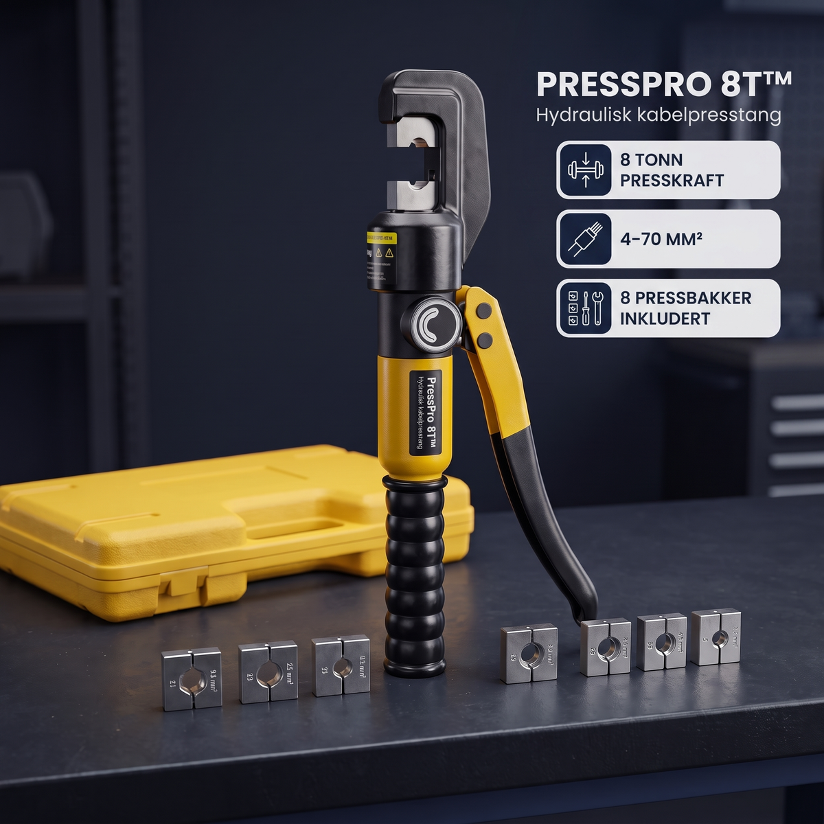 PressPro 8T™ – Hydraulisk kabelpresstang