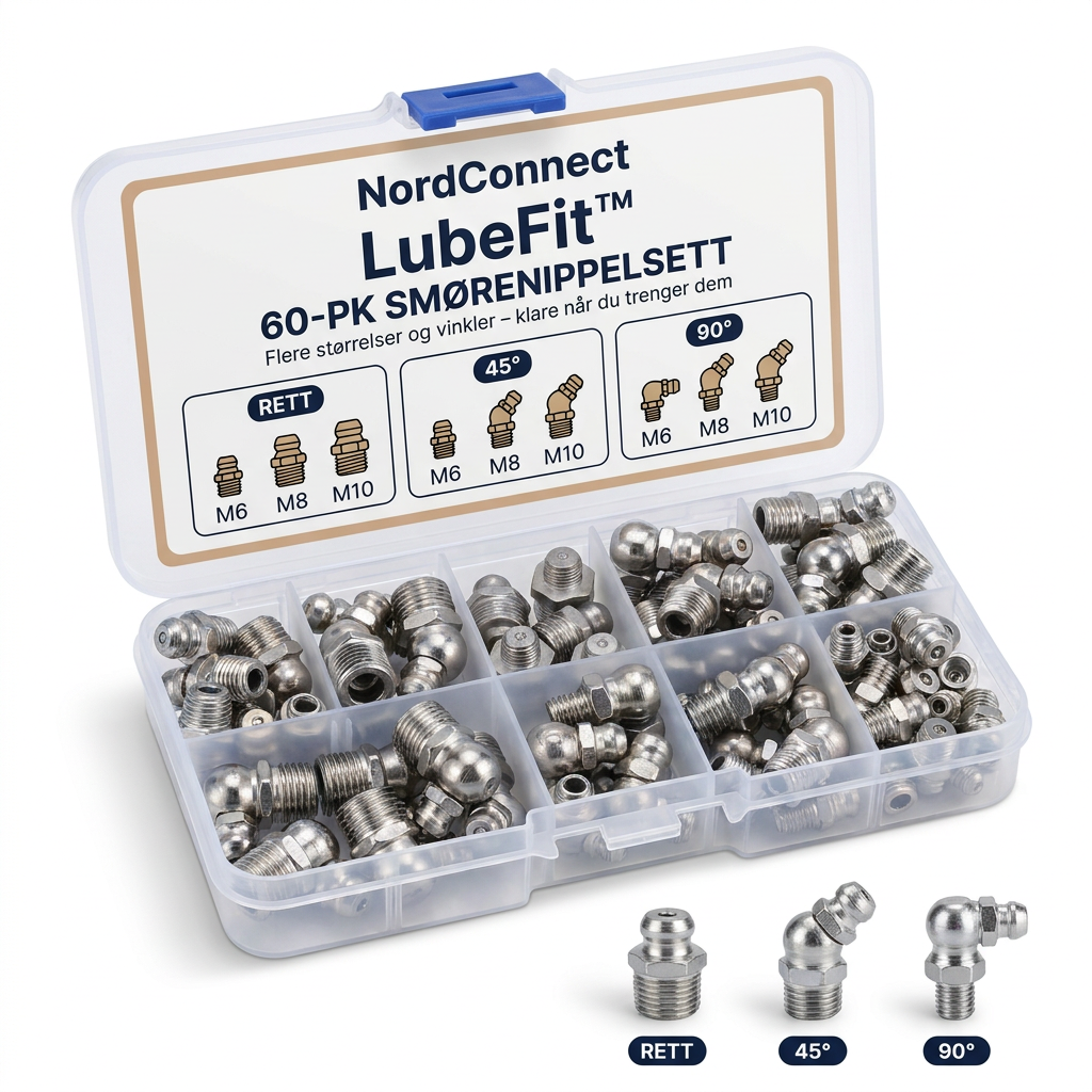 LubeFit™ – 60-pk smørenippelsett