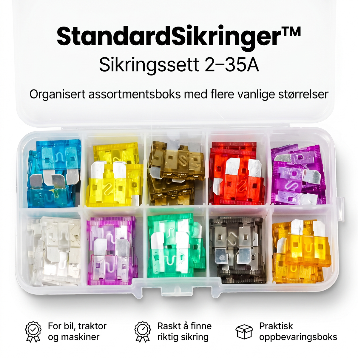 StandardSikringer™ – Sikringssett 2–35A