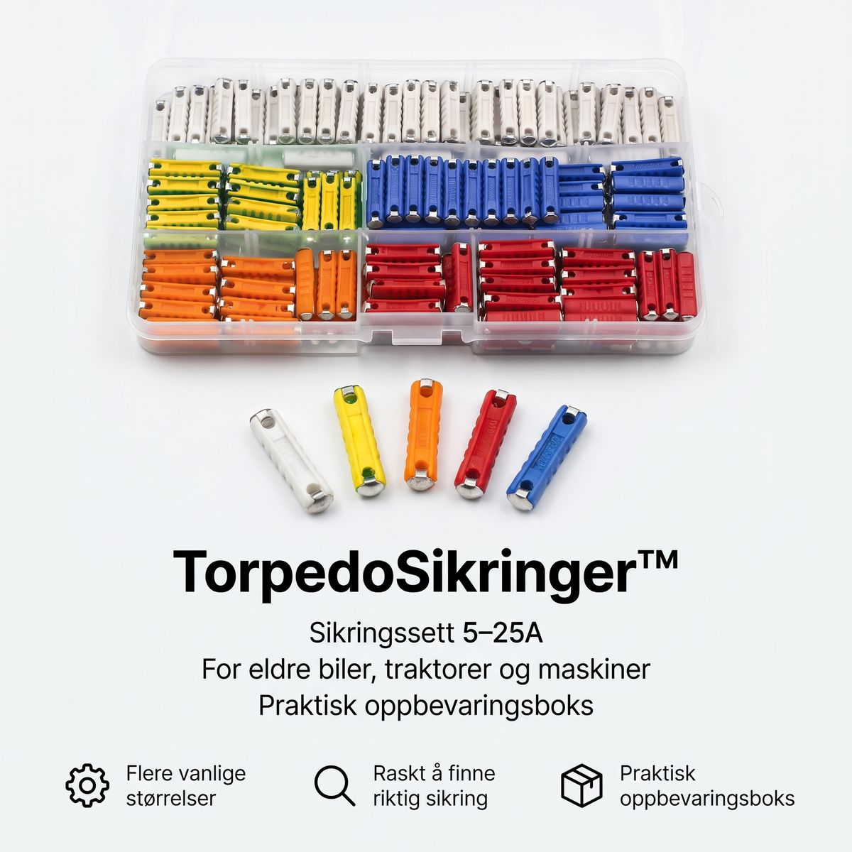 TorpedoSikringer™ – Sikringssett 5–25A